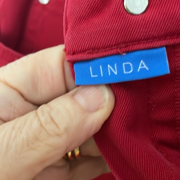 ESCADA SPORT "Linda" Red Jeans  Stretch Size 38  Made In Italy - Picture 4 of 6